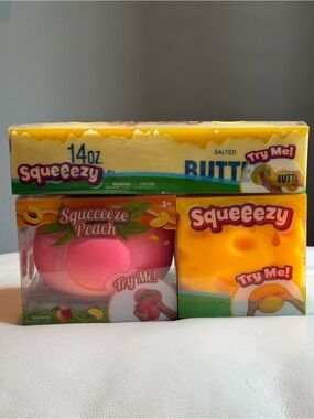 SHIPS TODAY! Butter Cheese Peach Sunny Days Squeezy Squishy Toy New TikTok